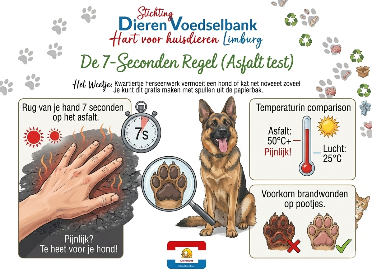 Tip. De asfalt test in de zomer